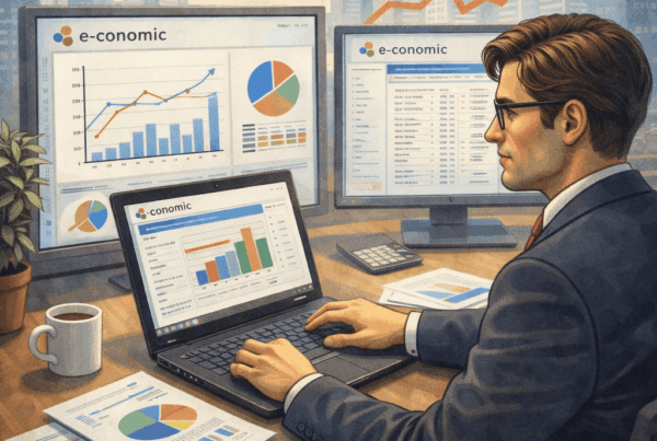 En CFO der laver rapportering til e-conomic