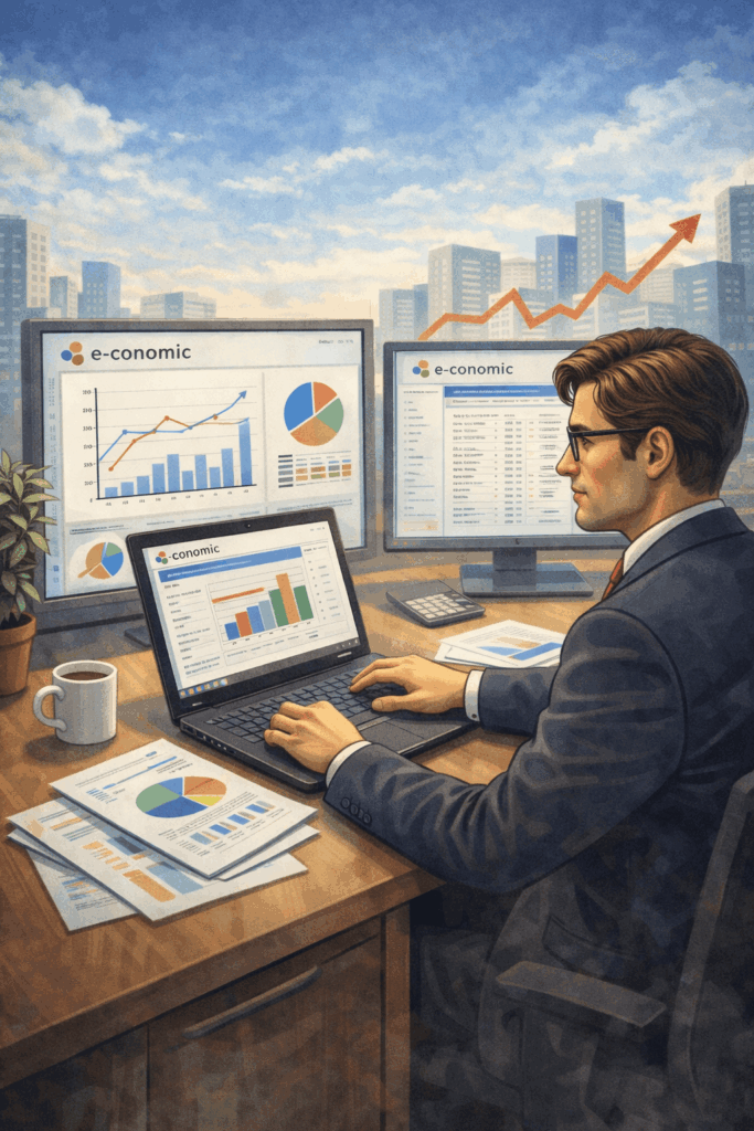 En CFO der laver rapportering til e-conomic