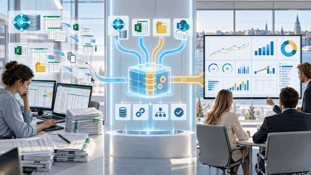 Fra manuelle processor til automatisk rapportering | Datasponge