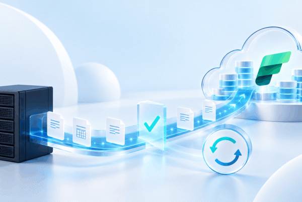 Illustration af automatisk dataoverførsel fra en SFTP-server til Microsoft Fabric