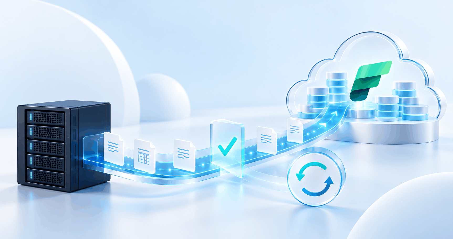Automatisk dataoverførsel til Microsoft Fabric – fra filer til opdaterede data